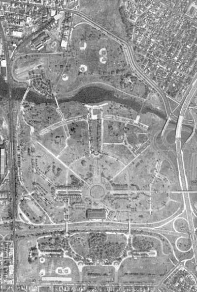 Flushing Meadow aerial - 1960