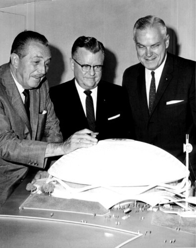 Disney, GE & Pavilion Officials wtih Model