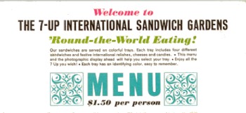 7-Up Sandwich Gardens Menu front