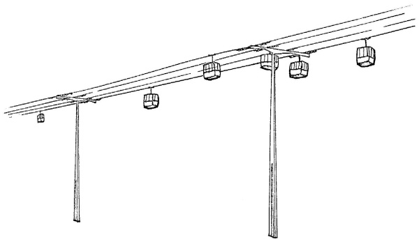 Skyride Line Drawing