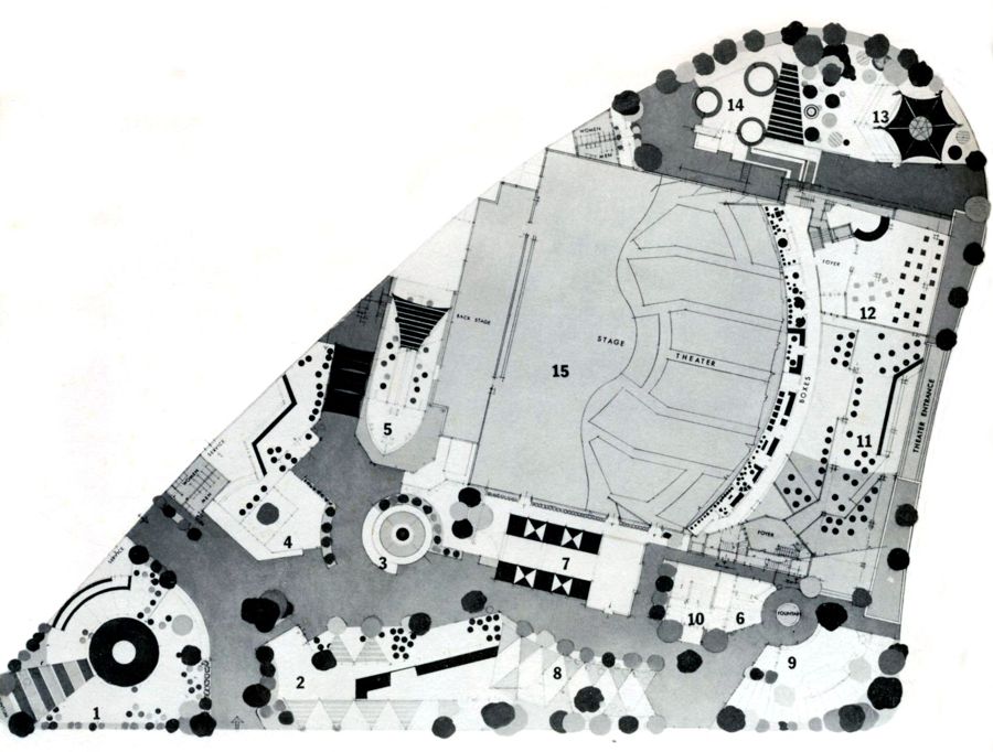 Texas Pavilions & Music Hall Blueprint